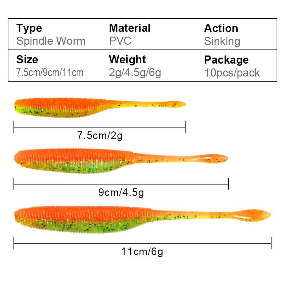 Spinpoler Soft Spindle Worm Lu - огляд і ціна Fishing Lure Spinnerbait