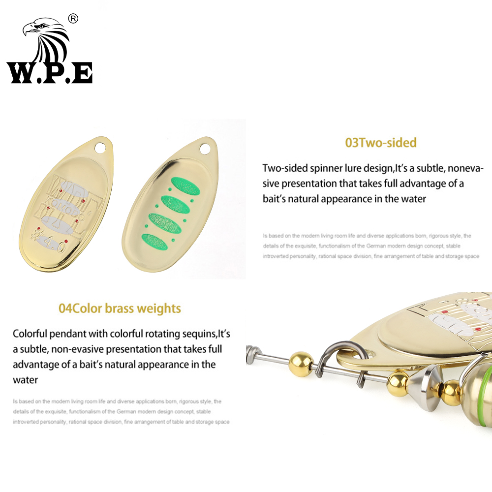 W.P.E KOMODO Spinner Lure 2pcs - огляд і ціна Fishing Lure Spoon